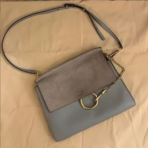 CHLOE Blue Medium Faye Bag